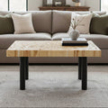 Teak Wood Mosaic Square Coffee Table