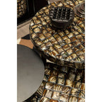 Mother of Pearl Inlay Round Side Table