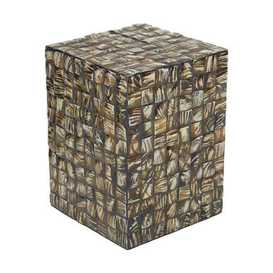 Square Mother of Pearl Side Table