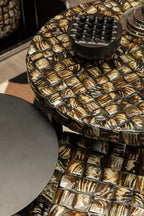 Square Mother of Pearl Side Table
