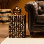 Square Mother of Pearl Side Table