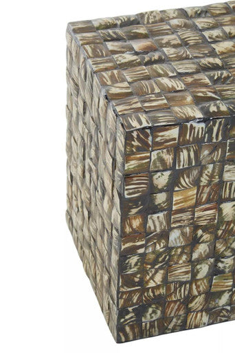 Square Mother of Pearl Side Table
