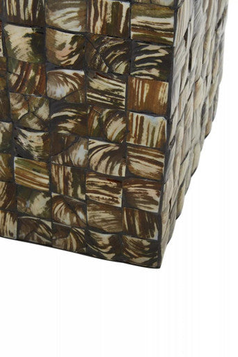 Square Mother of Pearl Side Table