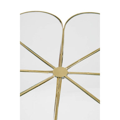 Mirrored Top Petal Design Coffee Table