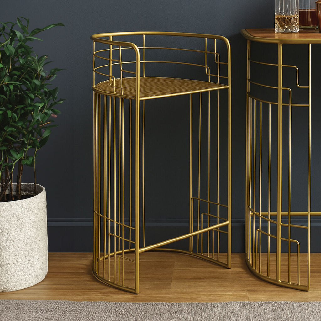 Gold Finish Bar Chair