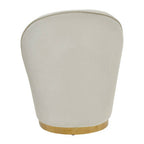 Cream Velvet Gold Base Chair