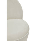 Cream Velvet Gold Base Chair