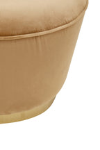 Gold Beige Velvet Chair with Gold Base