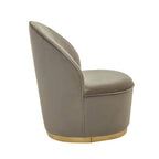 Mink Velvet Gold Base Chair