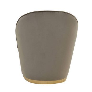 Mink Velvet Gold Base Chair