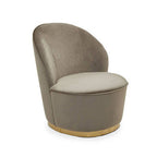 Mink Velvet Gold Base Chair