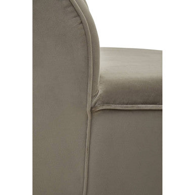 Mink Velvet Gold Base Chair