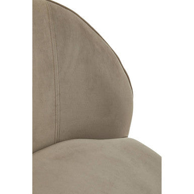 Mink Velvet Gold Base Chair