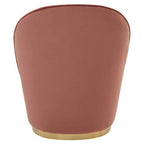 Dusty Pink Velvet Gold Base Chair