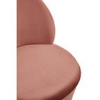 Dusty Pink Velvet Chair with Gold Finish Base