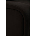 Black Fabric Armchair with Gold Finish Metal Legs