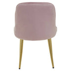 Dusky Pink Velvet Chair with Gold Legs