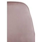 Dusky Pink Velvet Chair with Gold Legs