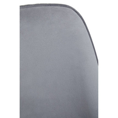 Grey Dining Chair with Curved Back