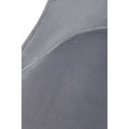 Grey Dining Chair with Curved Back