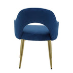 Midnight Blue Velvet Dining Chair