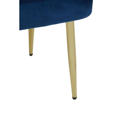 Midnight Blue Velvet Dining Chair