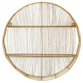 Gold Wire Round Wall Shelf