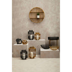 Gold Wire Round Wall Shelf