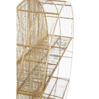 Gold Wire Round Wall Shelf