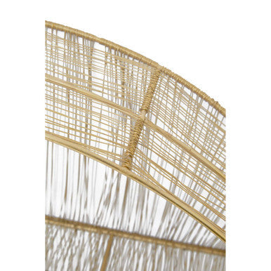 Gold Wire Round Wall Shelf