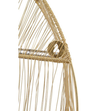 Gold Wire Round Wall Shelf