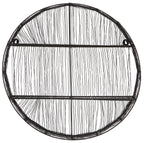 Black Wire Round Wall Shelf