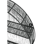Black Wire Round Wall Shelf
