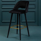 Bar Chair with Low Back and Cutout