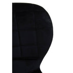 Quilted Black Velvet Bar Chair