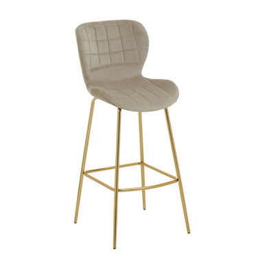 Mink Velvet Bar Chair