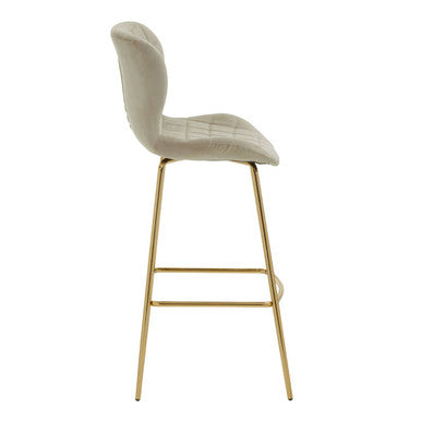 Mink Velvet Bar Chair
