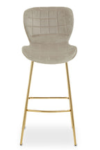 Mink Velvet Bar Chair