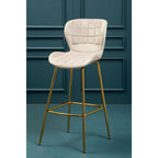 Mink Velvet Bar Chair