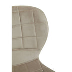 Mink Velvet Bar Chair