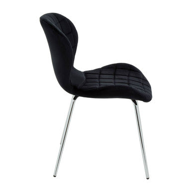 Dining Chair with Silver Legs