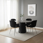 Dining Chair with Silver Legs