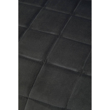 Quilted Grey Velvet Dining Chair