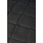 Quilted Grey Velvet Dining Chair