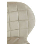 Quilted Mink Velvet Dining Chair
