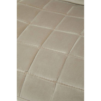 Quilted Mink Velvet Dining Chair