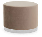 Mink Velvet Round Stool