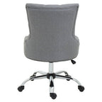 Grey Fabric Office Chair 90-99cm with Chrome Swivel Base