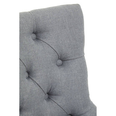Grey Fabric Office Chair 90-99cm with Chrome Swivel Base