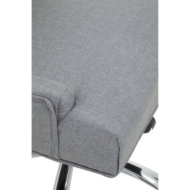Grey Fabric Office Chair 90-99cm with Chrome Swivel Base